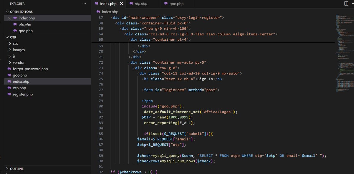 heywhybamgal's tweet photo. Software Engr Journey, today i learned how to verify OTP with email #php #SoftwareEngineering #WebDevelopment #otpverification #web https://t.co/kD6iZhhDg0