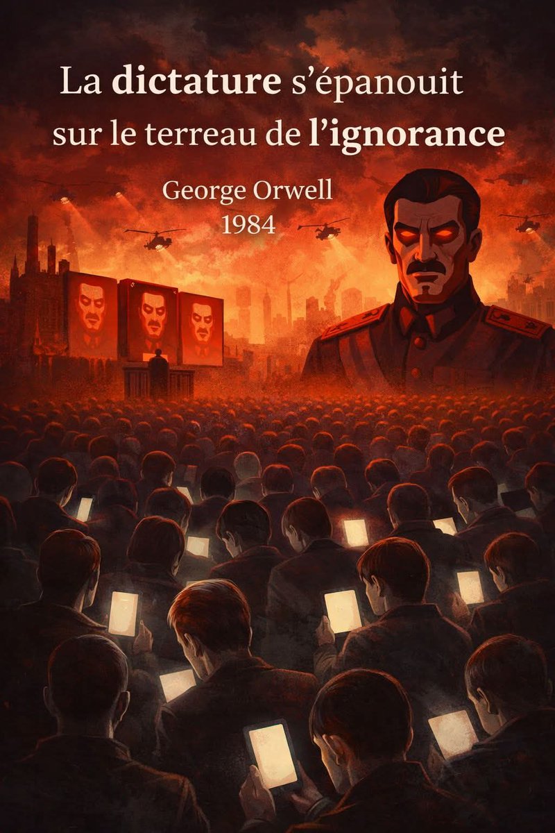 PDohen's tweet image. Citation du soir 
#Orwell #1984