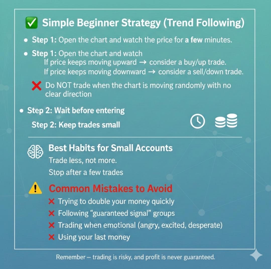 Winnzdigitech's tweet photo. GN CT
Here’s a very simple beginner trading guide that can help you avoid common mistakes when starting with a very small amount like $1.
#Crpto #Binaryoption #Bitcointrade #Wallet #Solana #Etherum #Usdt #USdc https://t.co/DruKRK95Mw
