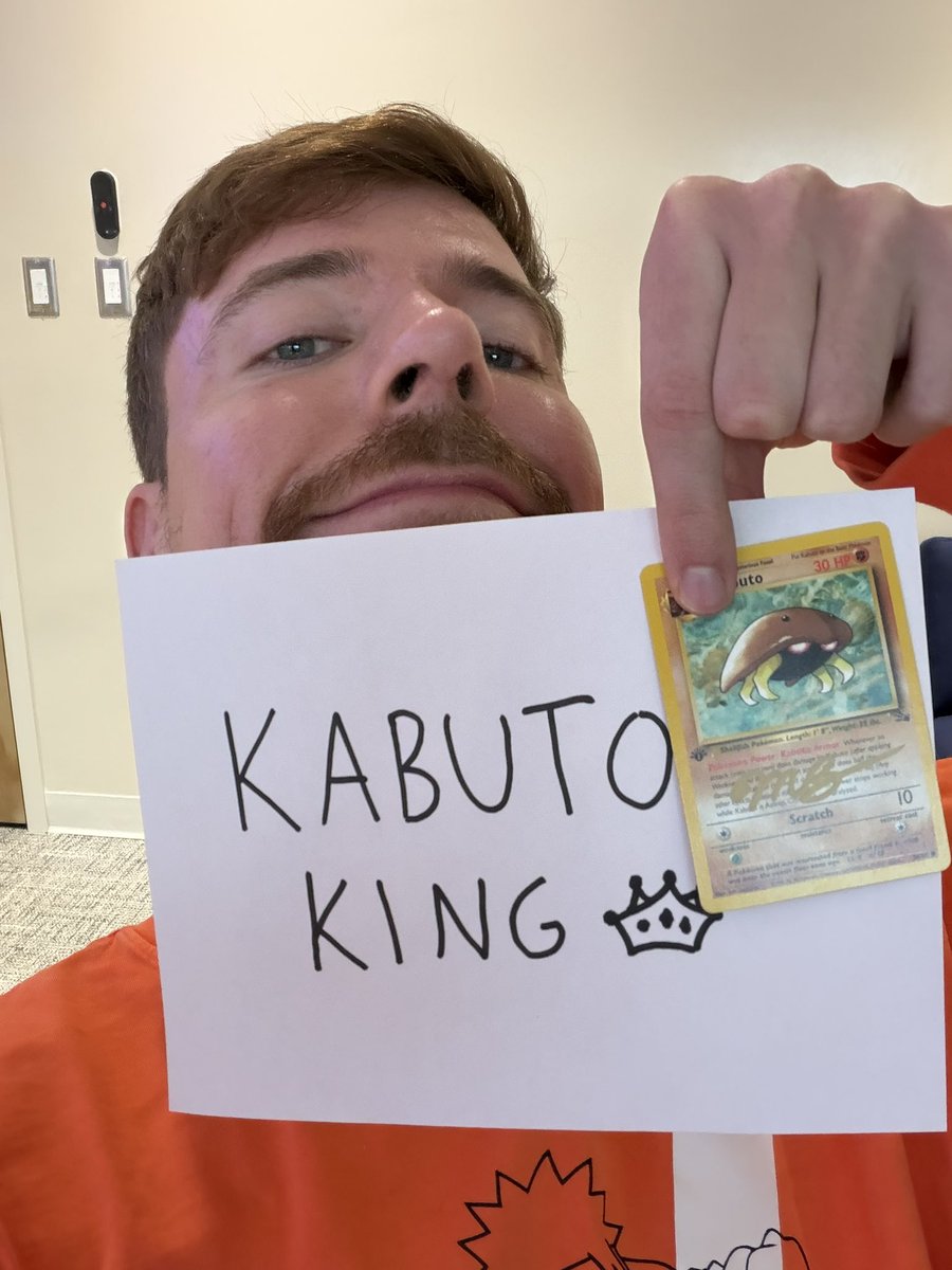 You are the man <a href="/MrBeast/">MrBeast</a> 👑
This will be a GRAIL in my collection. 
I hope the $10,000 helps <a href="/BeastPhilanthr/">Beast Philanthropy</a> achieve its goals this year. Thank you 🙏 

Kabuto is King!