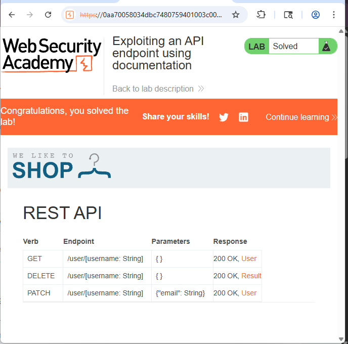 StellaObatoye's tweet photo. Day 34 &amp; 35

I published an article, which is a summary of the Introduction to API-Testing course I took earlier.
Read:https://t.co/ofgycdmQvI

Completed 3/5 labs on API testing
Working on testing Zero Health Application

#OneCybersecurityThingADay https://t.co/5f1rdekhka