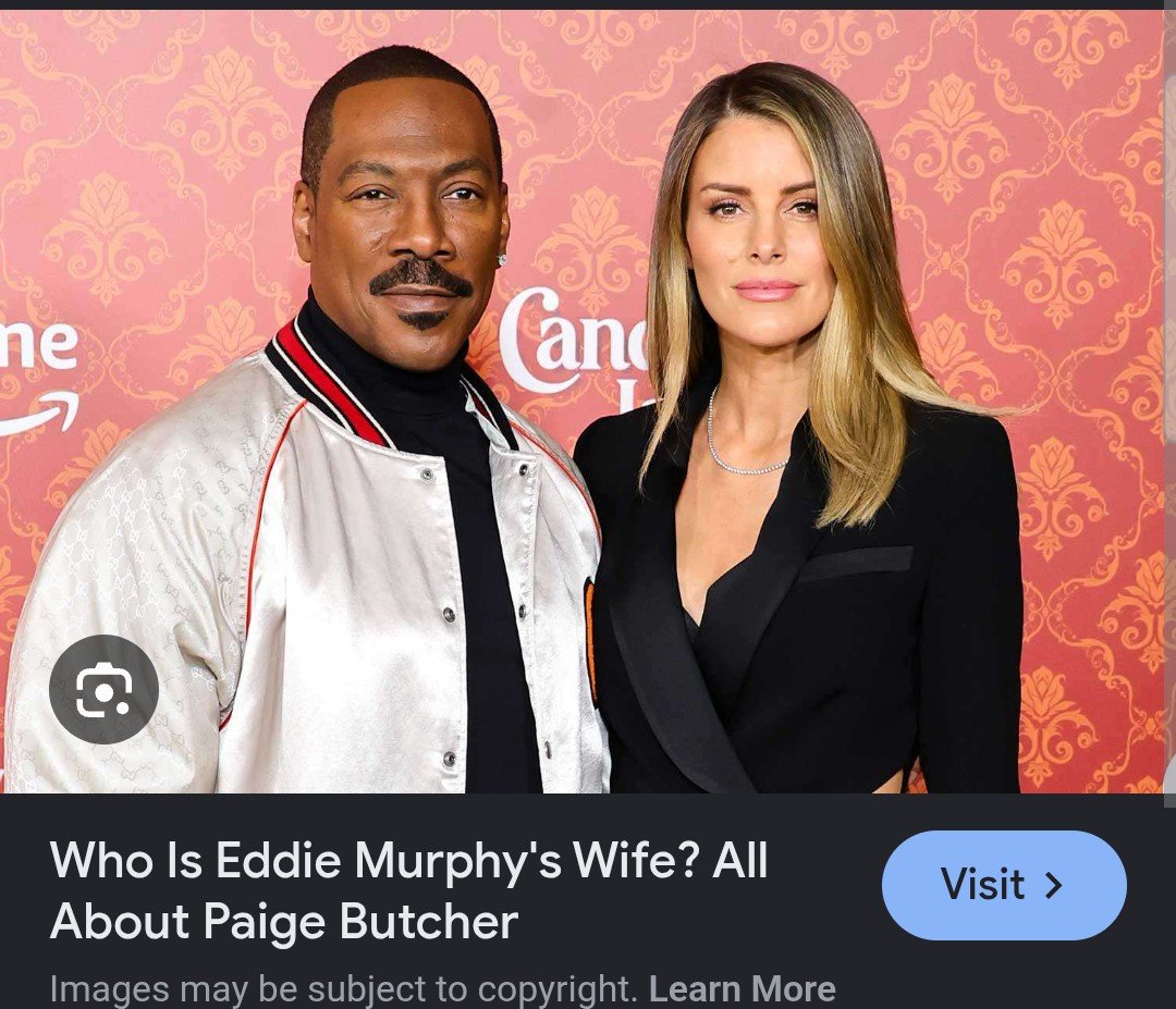 Jane341e's tweet photo. Eddie Murphy and Paige Butcher https://t.co/ZzA2lirsJw