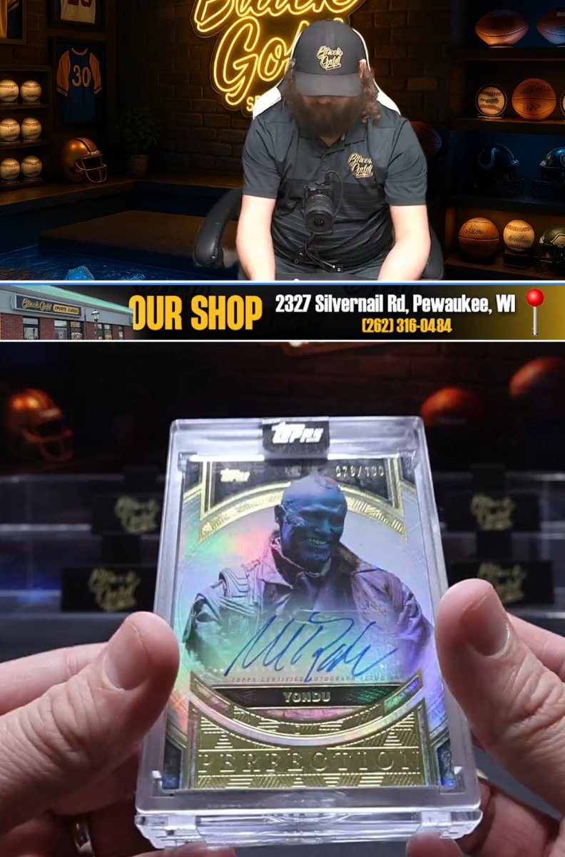 CBRNOIR's tweet image. Gut instincts. I saw this card in my mind beforehand. Unreal. 

Thank you @BlackGoldSC for the price help. I knew I had to run Yondu back again.

Another great experience and I'm stoked for more @Topps Collector's Hobby and Sapphire @MarvelStudios #perfection 

xxthong_song420xx