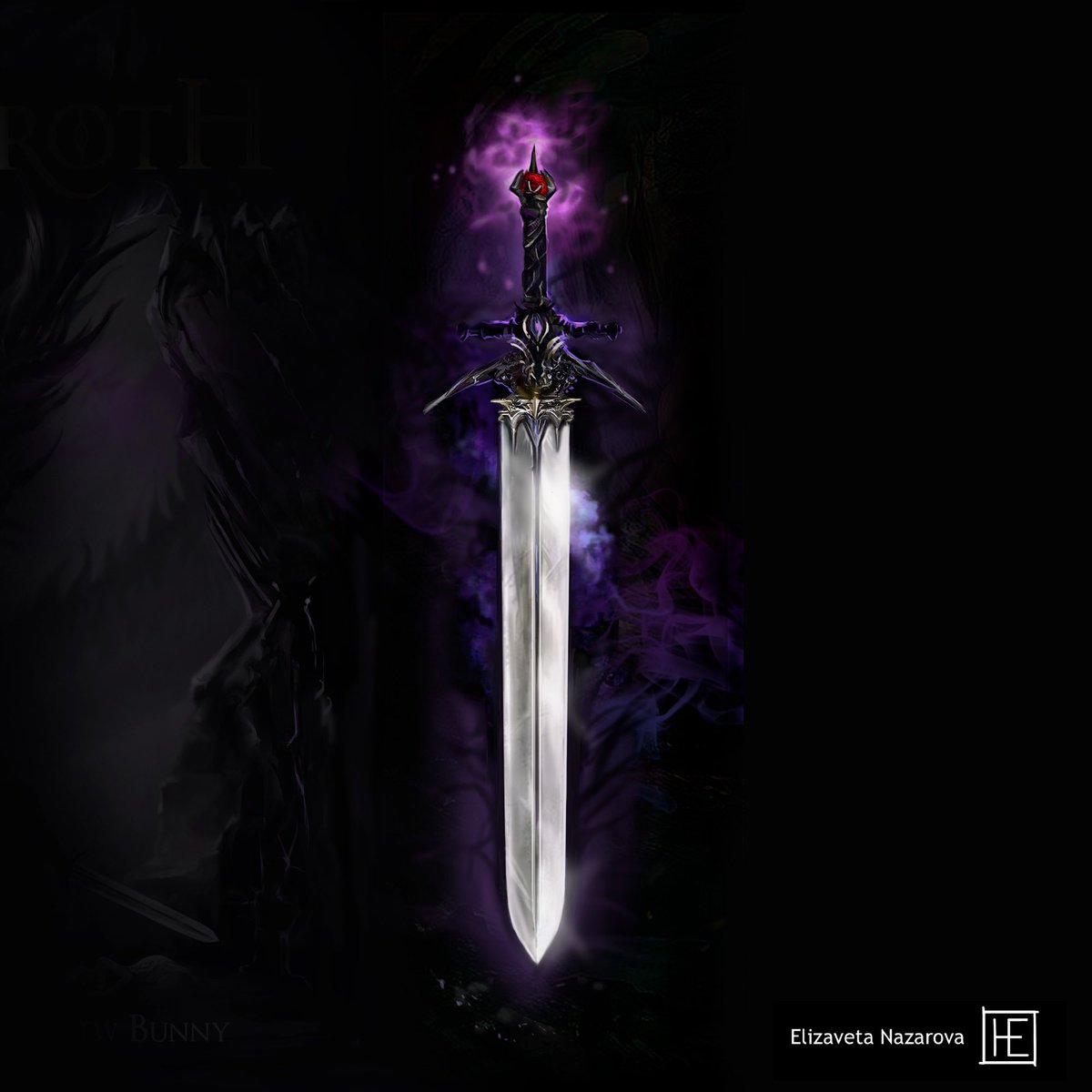 ElizabethNspace's tweet photo. Illustration for fantasy cover book. Sword. 

#Commission #commissionopen #sword #cover #coverdesign #illustration #gameart #boardgame https://t.co/1z8l8TyuEX