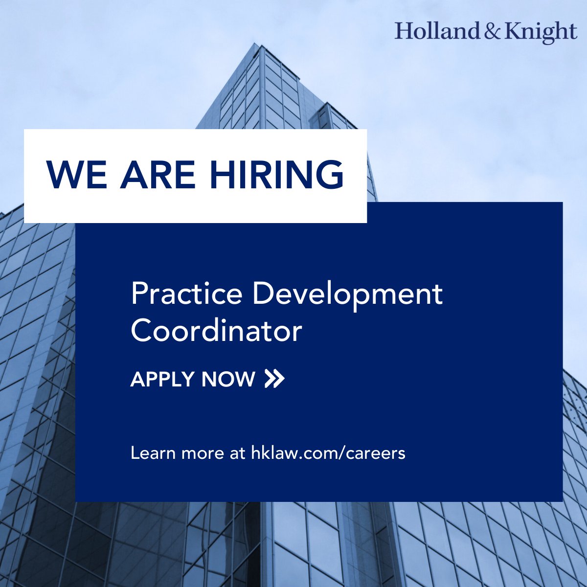 Holland_Knight's tweet image. Bring your #bilingual #marketing and #businessdevelopment skills to our corporate and transactional teams across the U.S., Mexico and Colombia as a Practice Development Coordinator in one of our #Florida offices. You will help drive projects and events, support pitches and