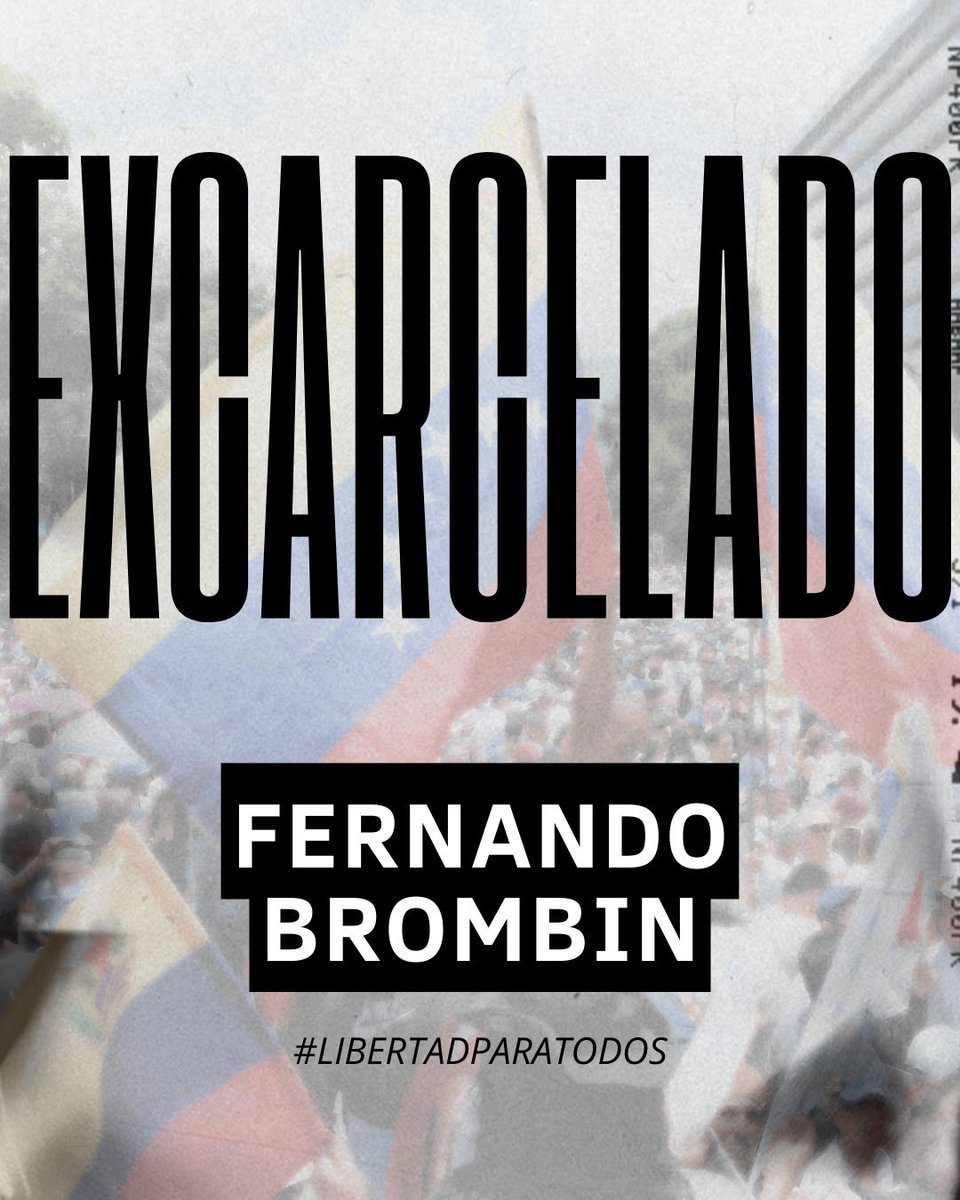 VPITV's tweet photo. 🔴 #URGENTE | Excarcelados los presos políticos: Edgar Torres, Jaime Dos Reis y Fernando Brombin en la tarde de este miércoles, #4F.

Torres se encontraba detenido en El Helicoide; Dos Reis estaba en el penal de la Yaguara mientras que Brombin fue recluido en Yare II. 

Según la cuenta de @RHelicoide , en Venezuela la cifra de presos políticos se ubica en 800 personas.  

#VPItv