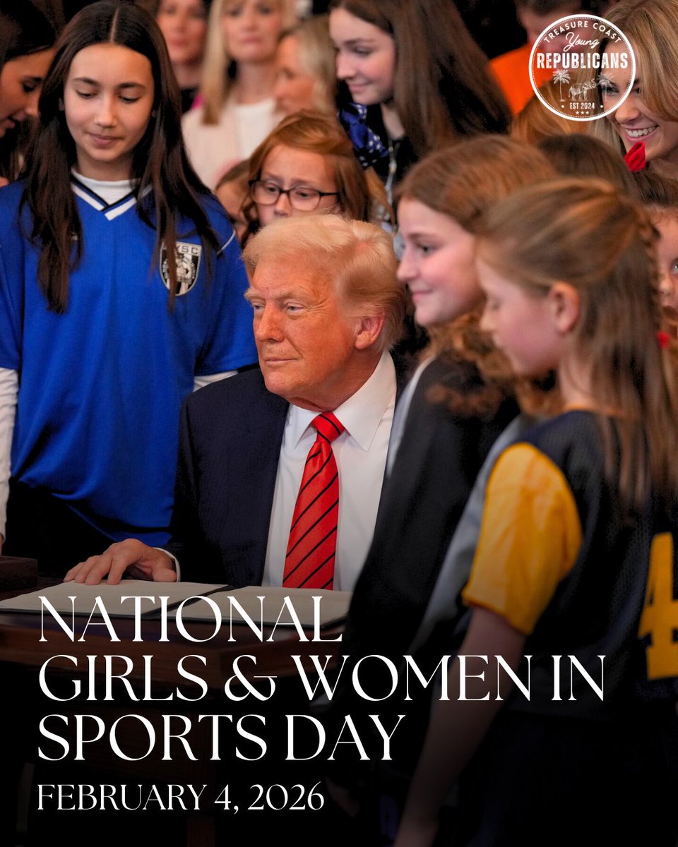 TCYRepublicans's tweet photo. Happy National Girls &amp; Women in Sports Day! 🏆✨

Shoutout to every strong, fierce, unstoppable woman and girl out there crushing it on and off the field.

Let’s keep building competitive, fair, and empowering spaces for women in sports! 🏀⚽🏈 https://t.co/8cvOdGVRVF