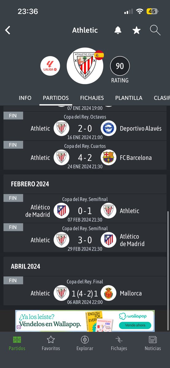 aadrianlr04's tweet photo. @2010MisterChip Ahora si… 5 semifinales seguidas del Athletic club de Bilbao, creo q puedes ir borrando tweet https://t.co/7XsshuS0kI