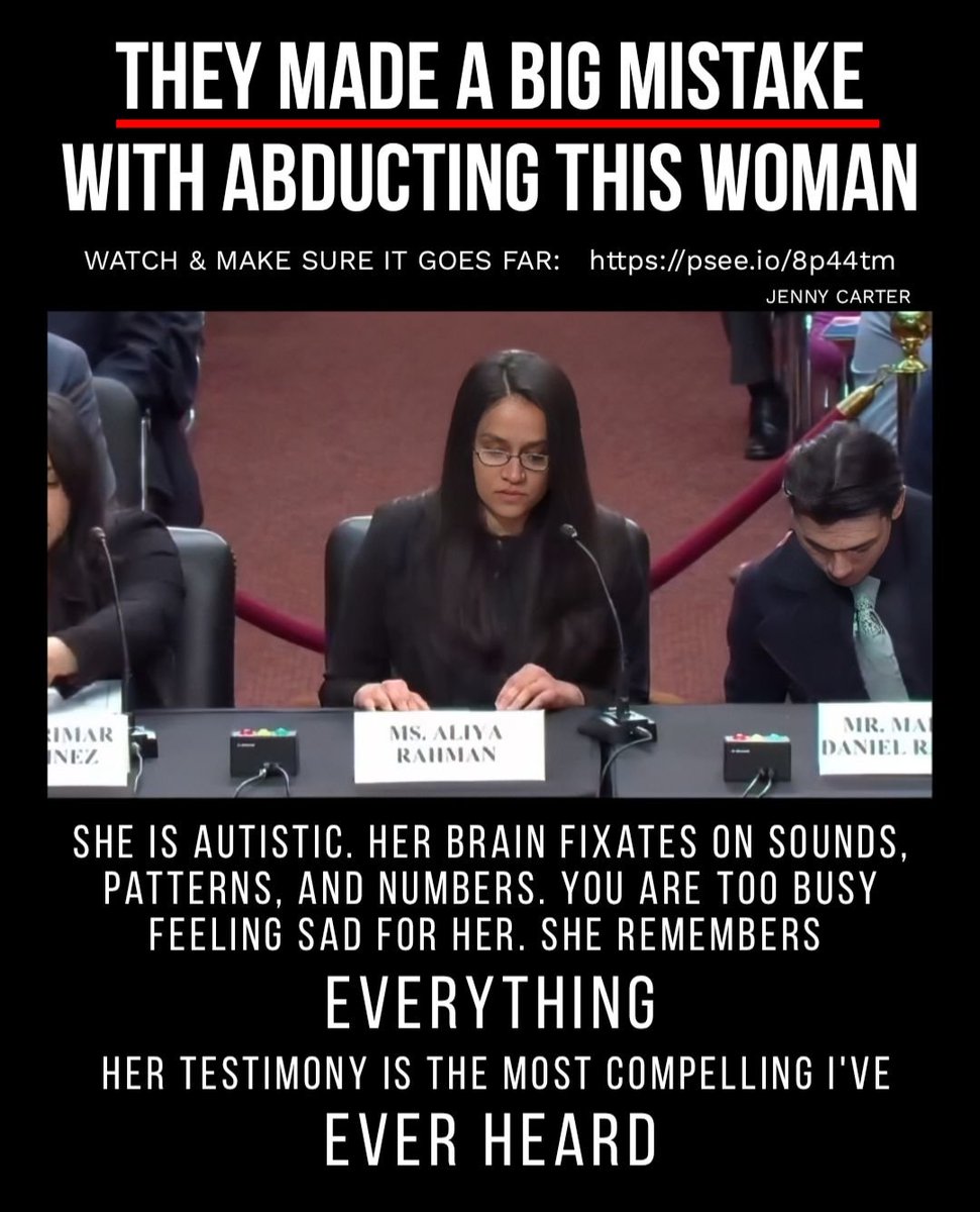 WOW! 🚨🚨🚨

THIS IS HER ENTIRE TESTIMONY WORD FOR WORD &amp; IT ABSOLUTELY SHOULD GO VIRAL:

WATCH HERE:
INSTA: psee.io/8p44tm