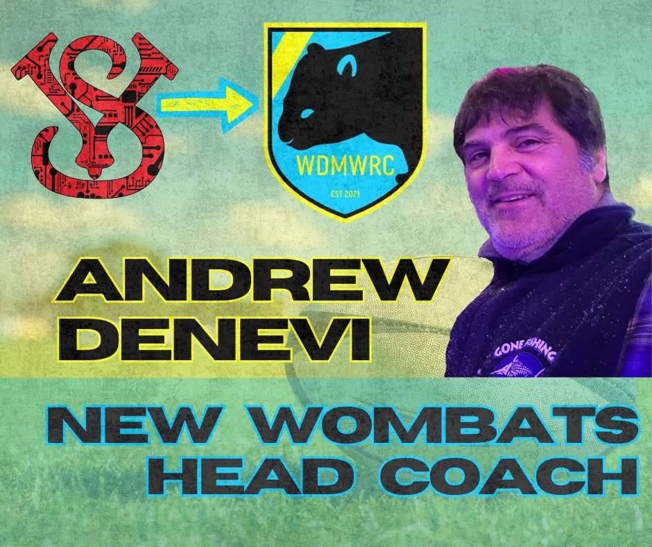 New era of Wombat Rugby 🐾🏉

Huge THANK YOU to Andrew Ridgway for 4 incredible years as Head Coach—19–4 record, 2× Iowa champs, 3 Midwest playoff runs.

Now welcome our new Head Coach, Andrew Denevi! Practice starts March 18.

#WinWithTheWombats #WayOfTheWombats