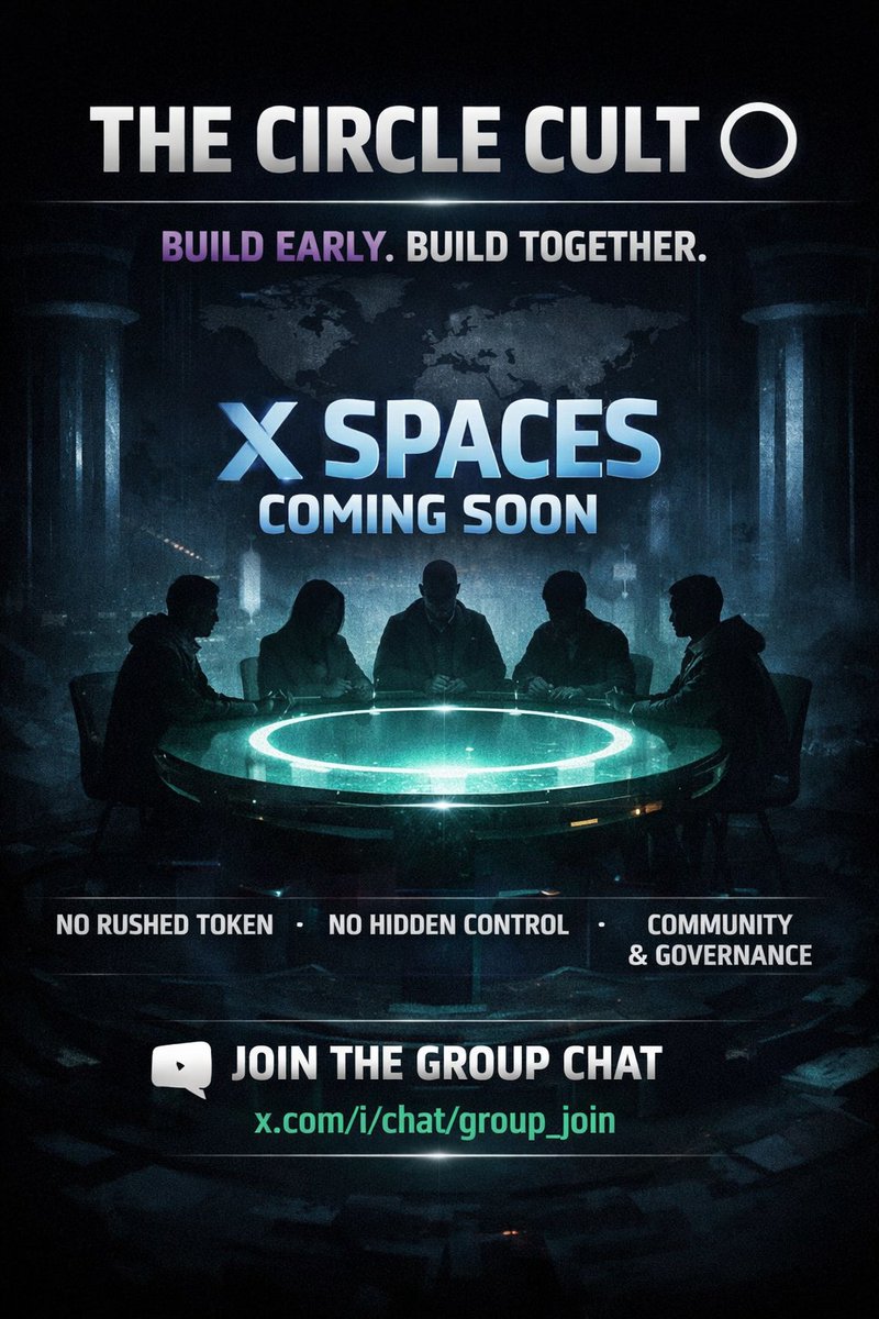 emprfx's tweet image. 👉 Join the chat
x.com/i/chat/group_j…
◯ Build early. Build together.
#TheCircleCult #DAO #Solana #CommunityFirst #XSpaces #Web3 #LongTermVision
