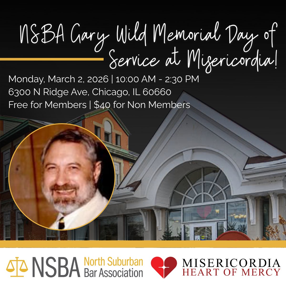 ILNSBA's tweet photo. Join NSBA for the Gary Wild Memorial Day of Service 🤍 We honor Past President Gary Wild by living his values and serving at Misericordia, supporting children and adults with disabilities.

Register: https://t.co/12wTOxQAI1 #NSBA 

#DayofService #GaryWildMemorial #Misericordia https://t.co/fRH4GsHLyE