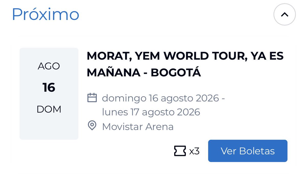 Este año me encontré a Isaza por mi trabajo y logré comprar entrada para verlos en agosto ✨2026 con Morat ✨