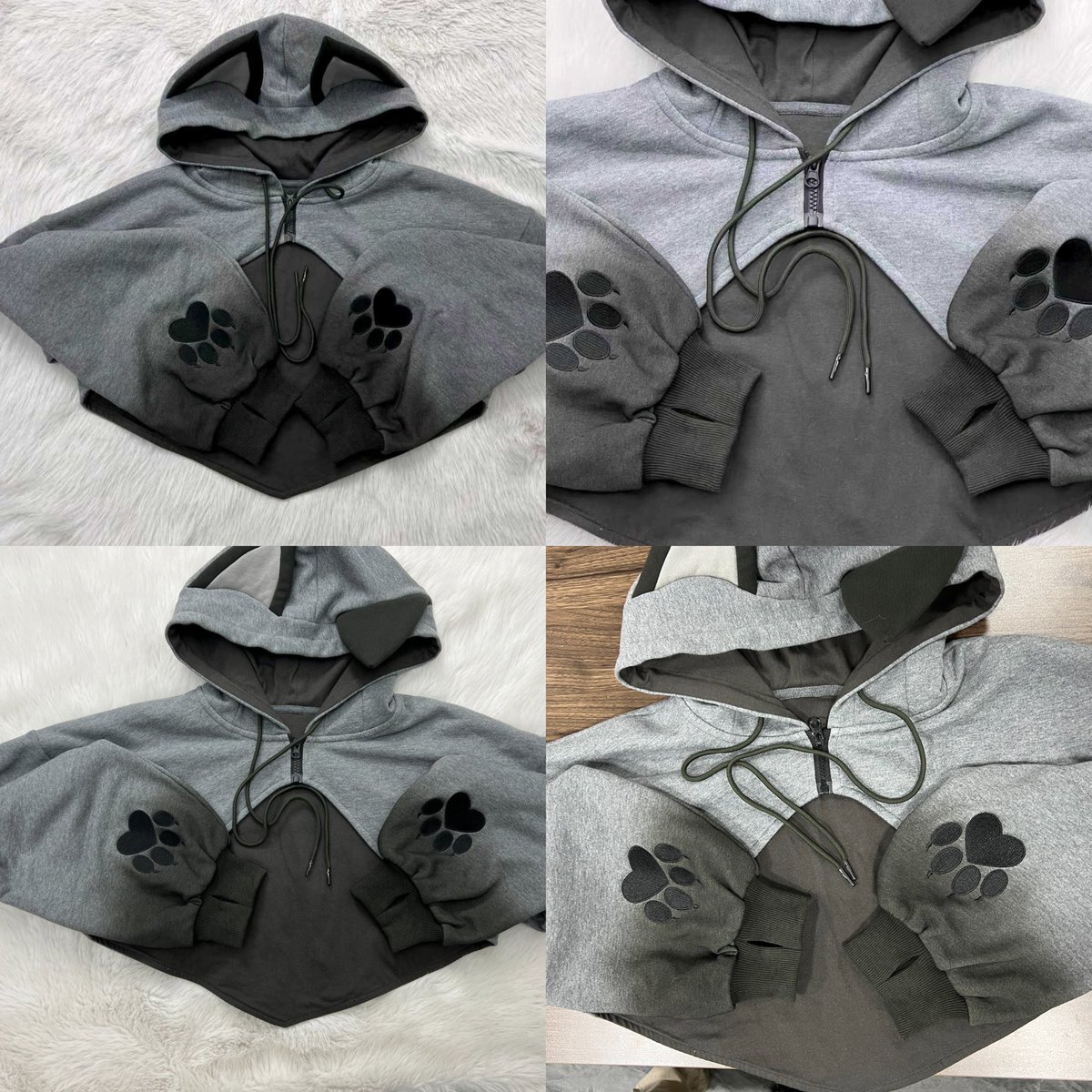 NyahalloShop's tweet photo. Wolf shrug has almost finished production 🐺 

On a similar note, fox hoodies and shrugs have all shipped out! I hope they arrive quickly 💪 https://t.co/wA7R1MCO90