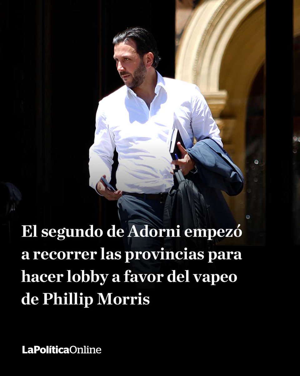 LPOArg's tweet image. Ignacio Devitt, ex Philip Morris, se sumó a la mesa política del Gobierno y trabaja para que el Congreso habilite el vapeo.
[lapoliticaonline.info/3MqUZ4N]