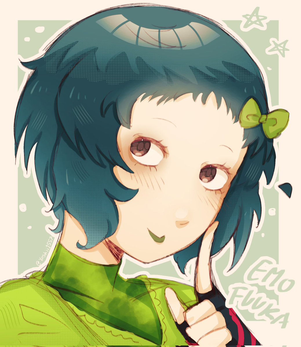 yoshii1557's tweet image. She is green for an amazing reason! (This design is so cute I really wanted to draw it) #Persona3