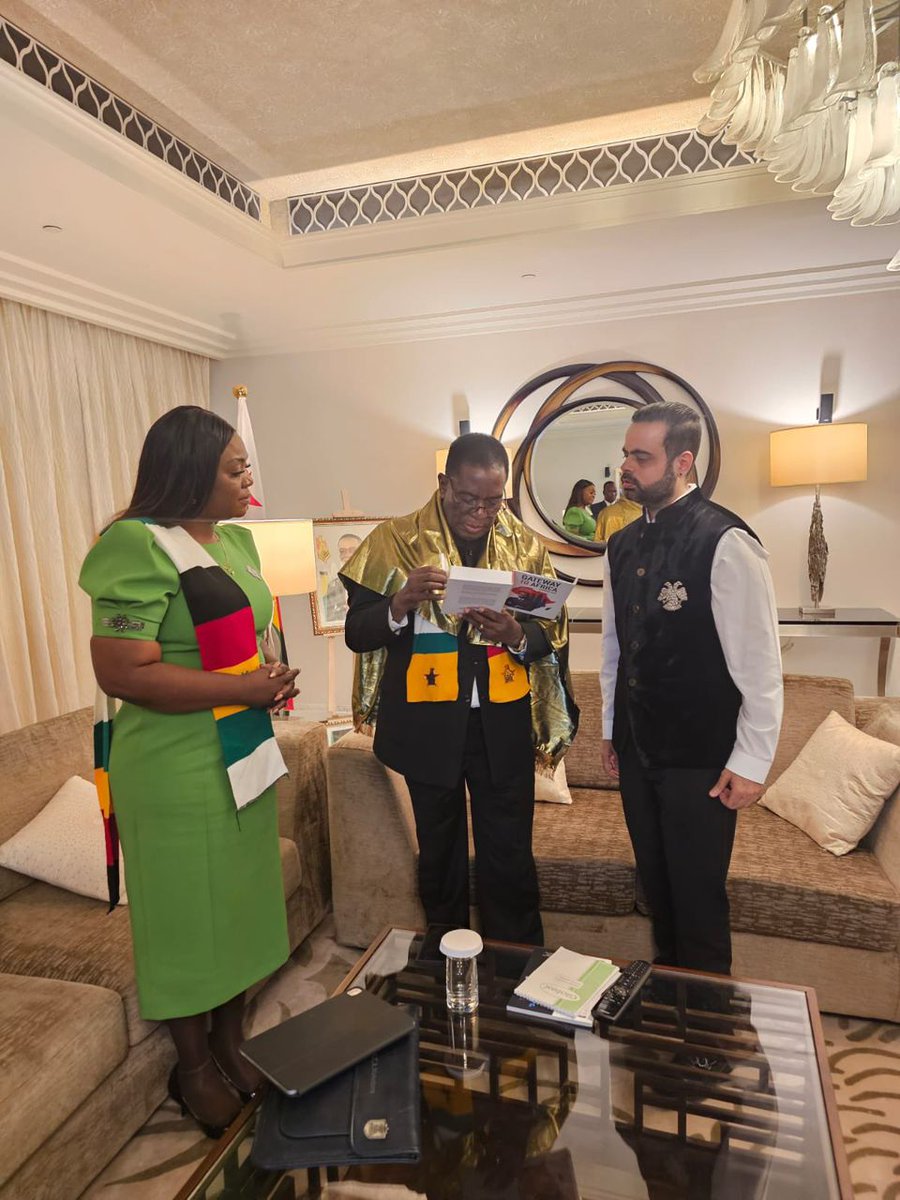 Global investor Prateek Suri, alongside ICT Minister Hon. Tatenda Mavetera, met President Emmerson D. Mnangagwa at the World Government Summit to spotlight Zimbabwe’s booming potential in ICT start-ups, venture capital, and electronics manufacturing.