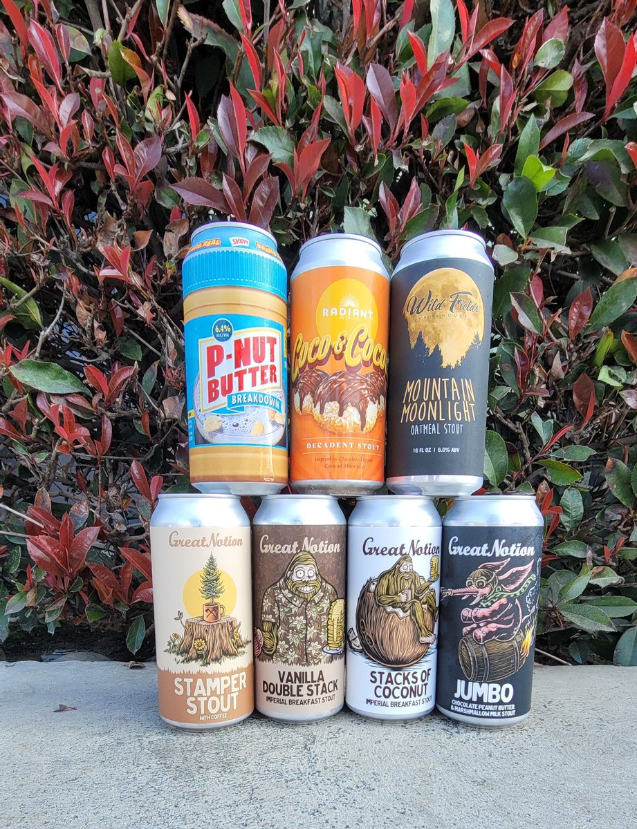 Happy Stout Month! Come try one of these amazing stouts! Open 4 pm to 9 pm tonight! El Sazon Grill will be here today too!