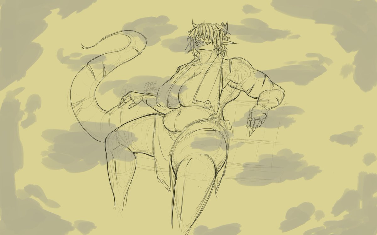 Un dibujo extra de Mathrona, mi compa Khris andaba pidiendome contenido de ella hace un tiempo jajas