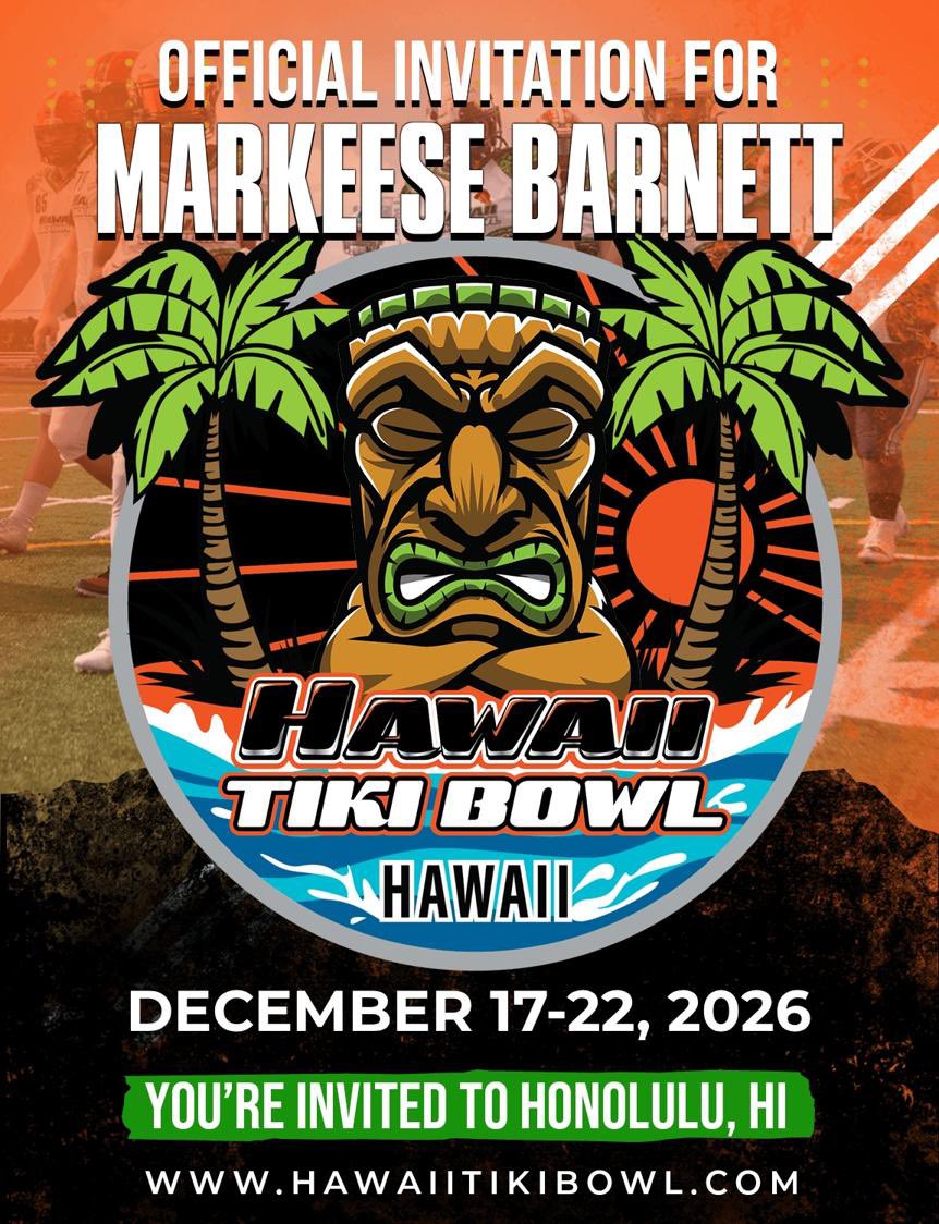 flybkeese's tweet photo. I would like to say Thank you to coach Vince and the Tiki Bowl association for this opportunity! See you soon @FillippSAU https://t.co/THzeo70mID