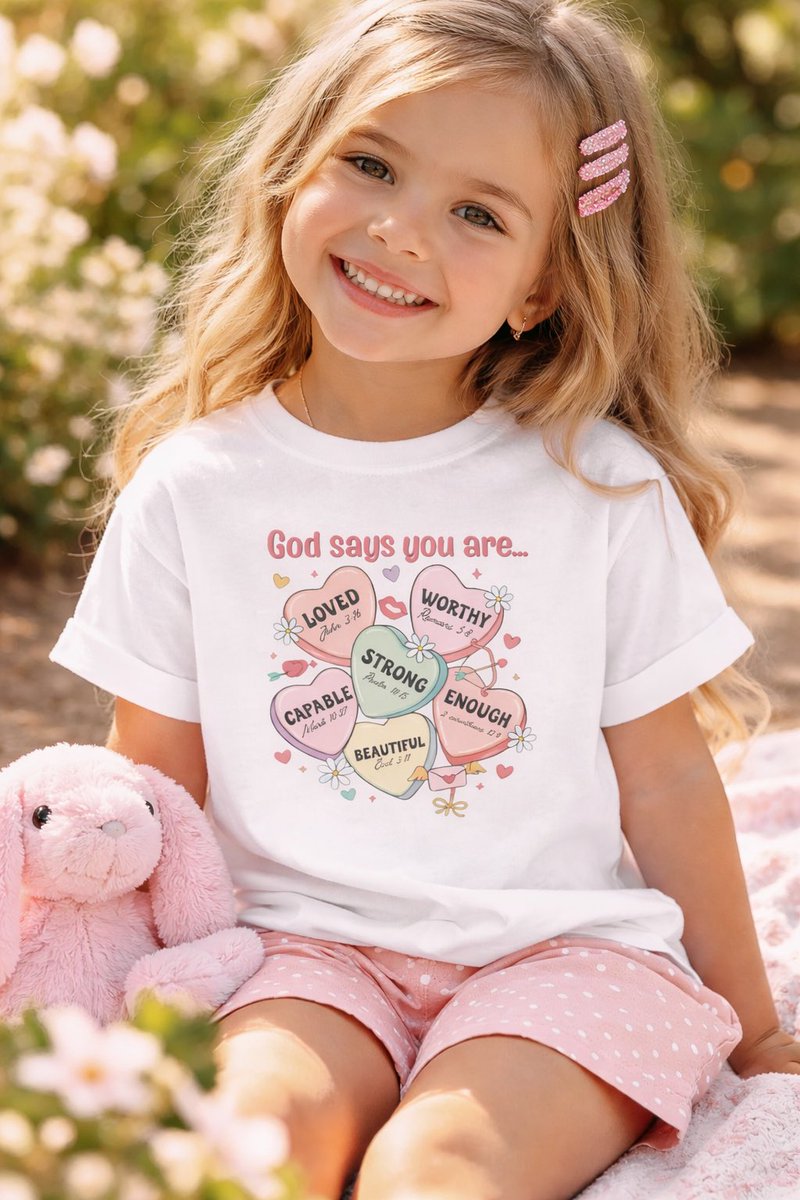 ChristEnergy1's tweet photo. Valentine’s Day is more than candy hearts — it’s about planting truth in their identity.
Let them wear what Heaven says about them. Toddler + Youth sizes available for siblings
Limited Valentine’s drop — don’t wait.
Shop now before they’re gone 🤍
🔗 https://t.co/ruMNx0He87 https://t.co/r2dEk4VSVk