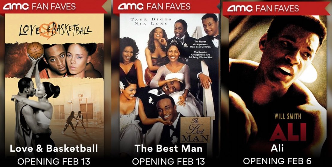 1girl1library's tweet image. omg AMC is bringing back several Black movies to the big screen this month!