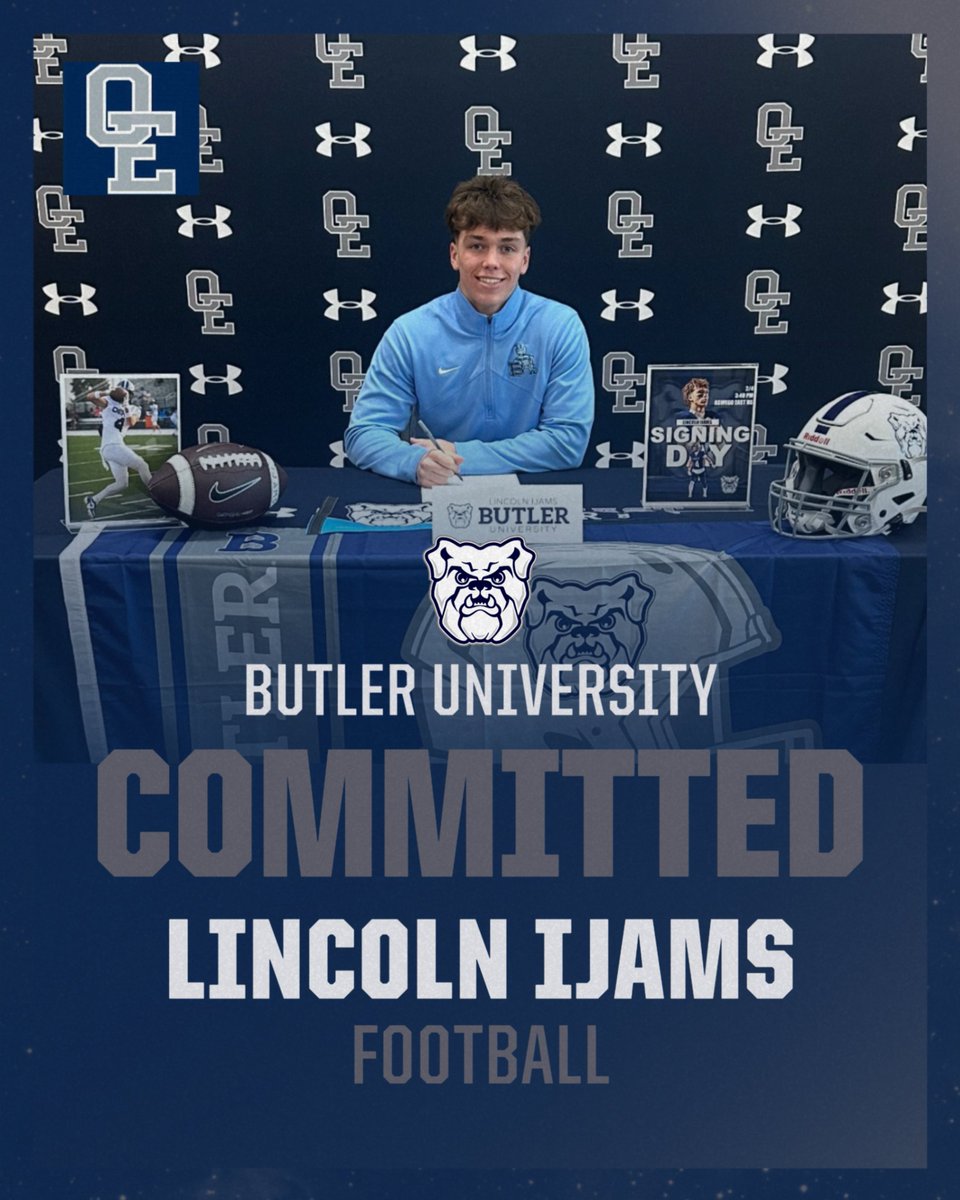 OEHS_GoWolves's tweet photo. Congratulations to Lincoln Ijams on his commitment to continue their academic and athletic journey at Butler University! https://t.co/970plBdHKA