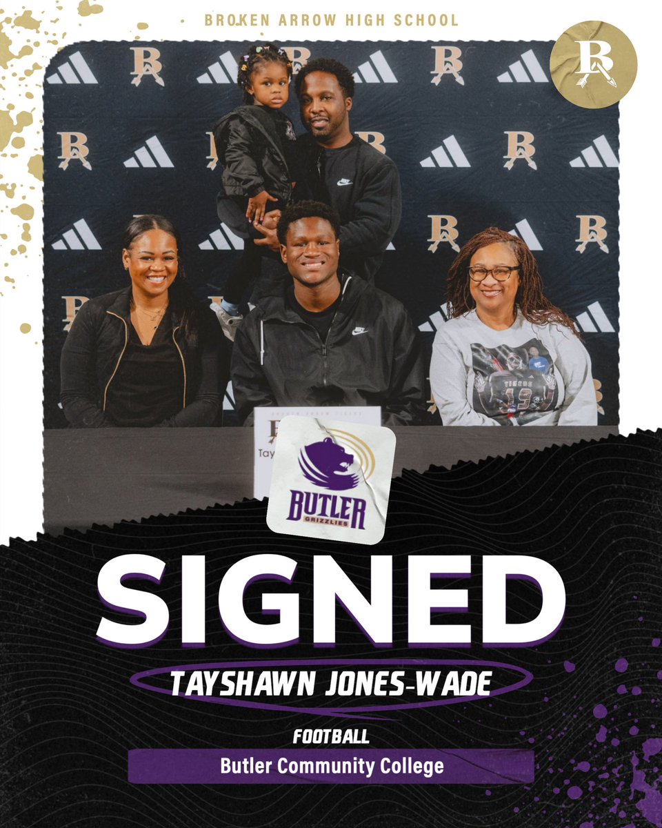 batigersports's tweet photo. Congratulations Tayshawn Jones-Wade!
✍️Butler CC🏈

#BuildTheLegacy x #goBA https://t.co/1mxFGnHd1d