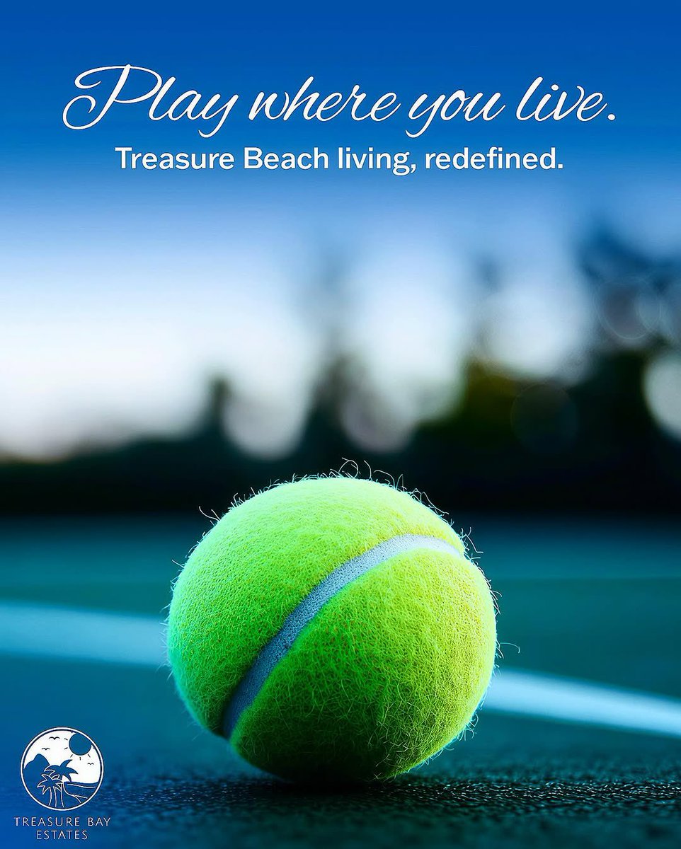 treasurebayest's tweet photo. Play where you live. Treasure Beach living, redefined. 🎾 

Where every serve comes with ocean air, every match feels like a getaway, and the game meets the good life.

#BeachTennis #Jamaica #TennisLover 
#TreasureBeach #TreasureBayEstates https://t.co/rVa5uTrHGl