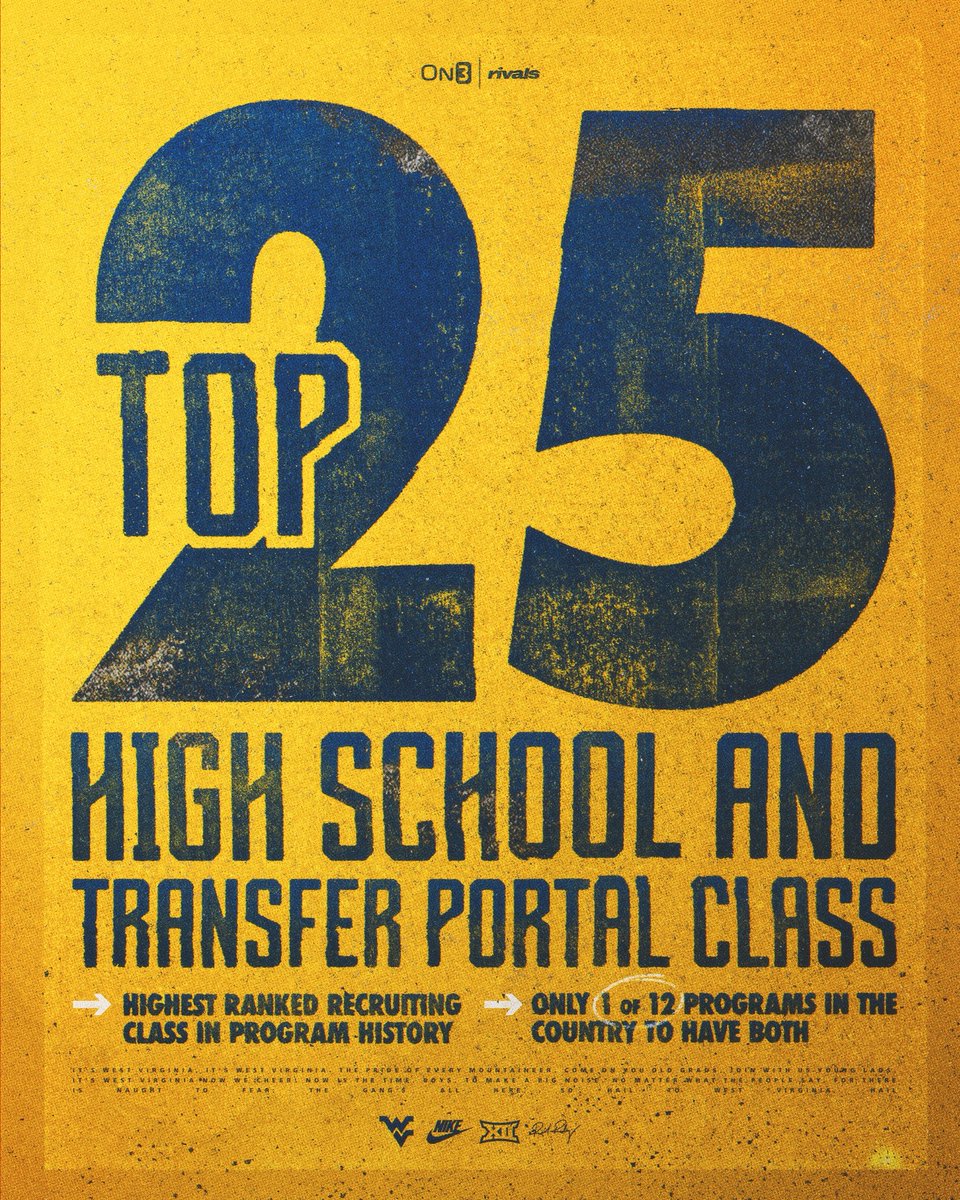 West Virginia Football tweet media