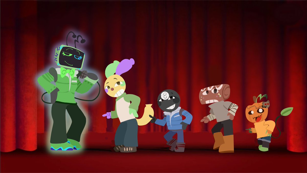 Kitsumi_oficial's tweet image. While I continue working on the animation I promised you, I'll leave you with this drawing of an "upcoming AU" 🧍‍♀️ #dandysworld #ReadyJetGo