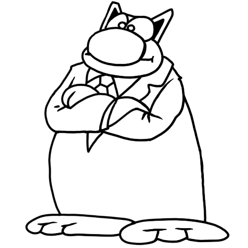 miny_boy's tweet photo. Why chase happiness? Le Chat knows it's like a mouse: if you catch it, it's probably already dead inside, and now you're left wondering if the chase was worth the indigestion. #LeCat #comics https://t.co/1cdaclqvp8