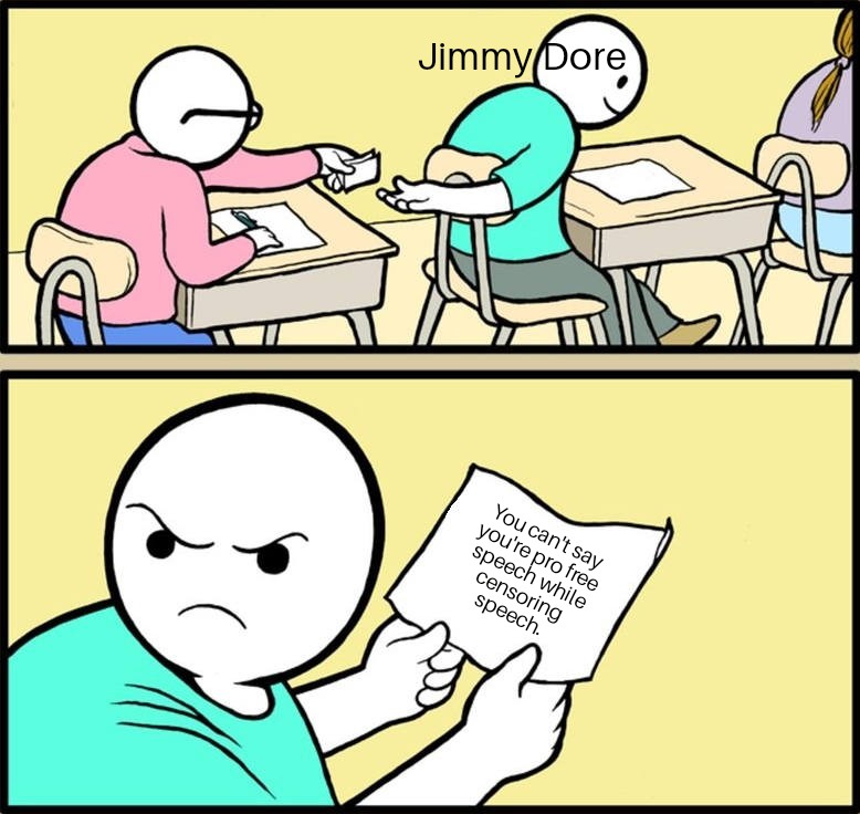 BlockedByJimmyD's tweet photo. @jimmy_dore @realjesseonfire @DueDissidence @MikeMacRaeMike @kurtmetzger @miserablelib https://t.co/FXskla4Sy9