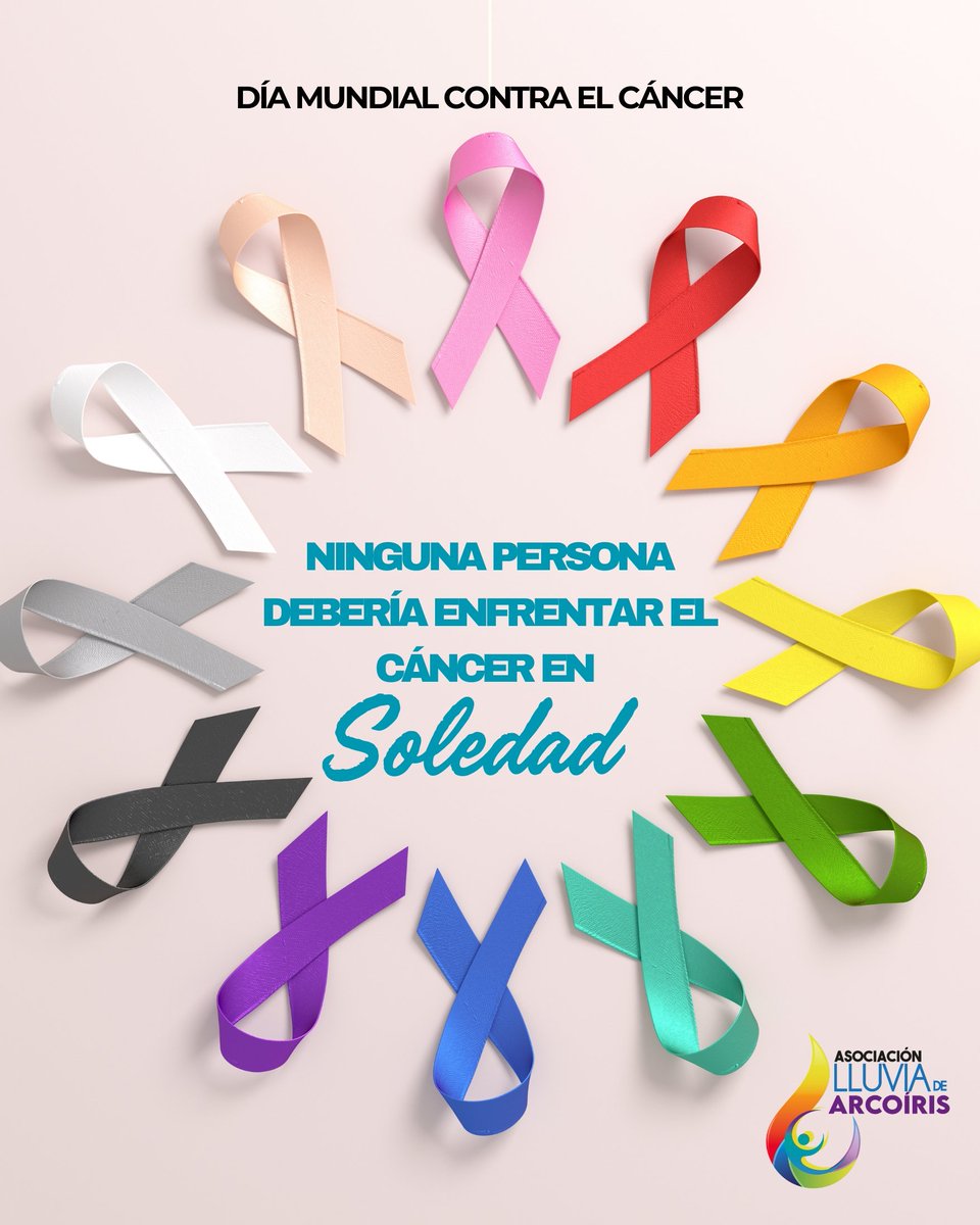 🤲Acompañar, informar y cuidar también es defender derechos.

🌈Desde Lluvia de Arcoíris alzamos la voz por una salud digna, accesible,  humana y solidaria para todas las personas. 🎗️

#DíaMundialContraElCáncer 
#Solidaridad #Derechos #SomosLluviaDeArcoiris