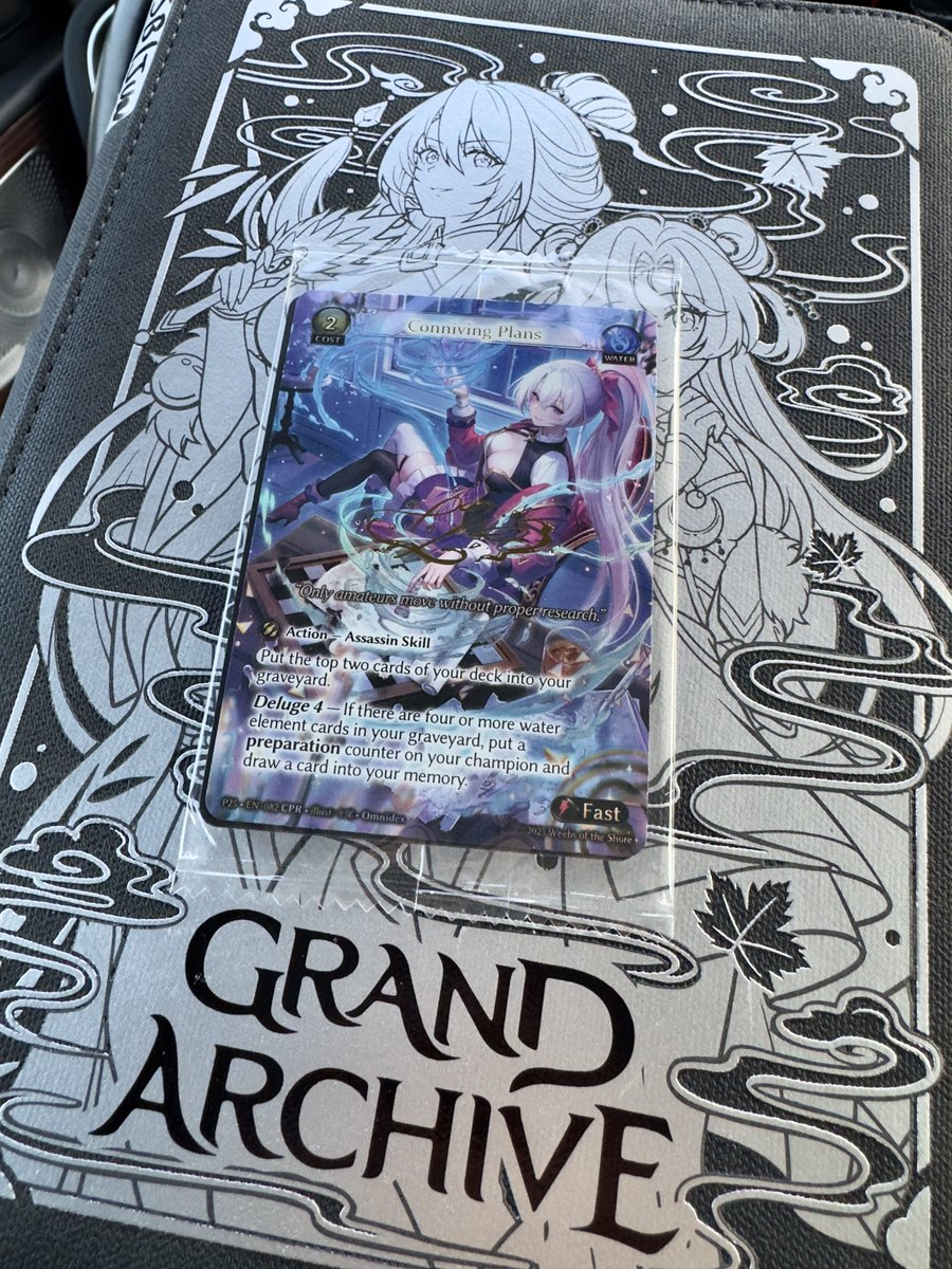 Woh! Conniving Plans CPR!
Cannot wait to get this home in front of a real camera!

#GrandArchive