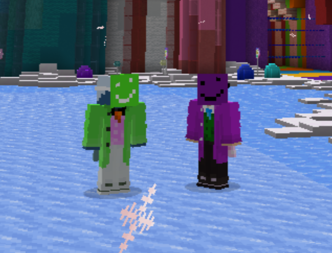 Met my evil twin while testing the next blueprint event lmao