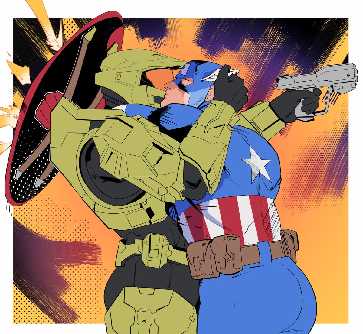 jaxxxed's tweet image. super soldier yaoi