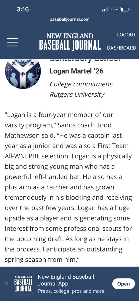 Canterbury Baseball tweet media