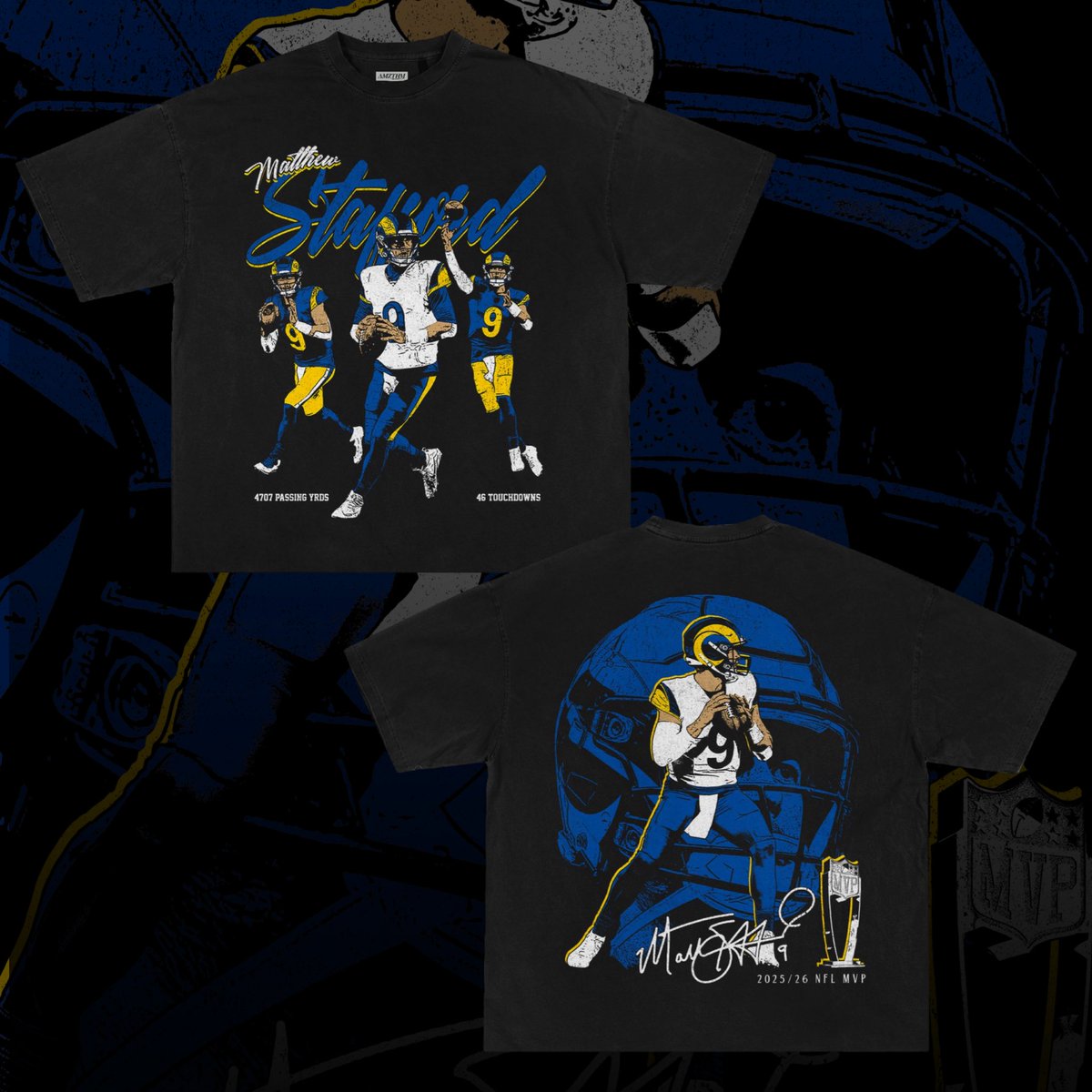 🚨Giveaway! If Stafford wins MVP tomorrow, I will giveaway a free custom tee to someone in the comments. You must:

•Tap that 💙 button 
•Repost! 
•Must be following me to DM

We will pick after he wins🤞🏼🔥🏆

Manifesting this! He deserves this !!