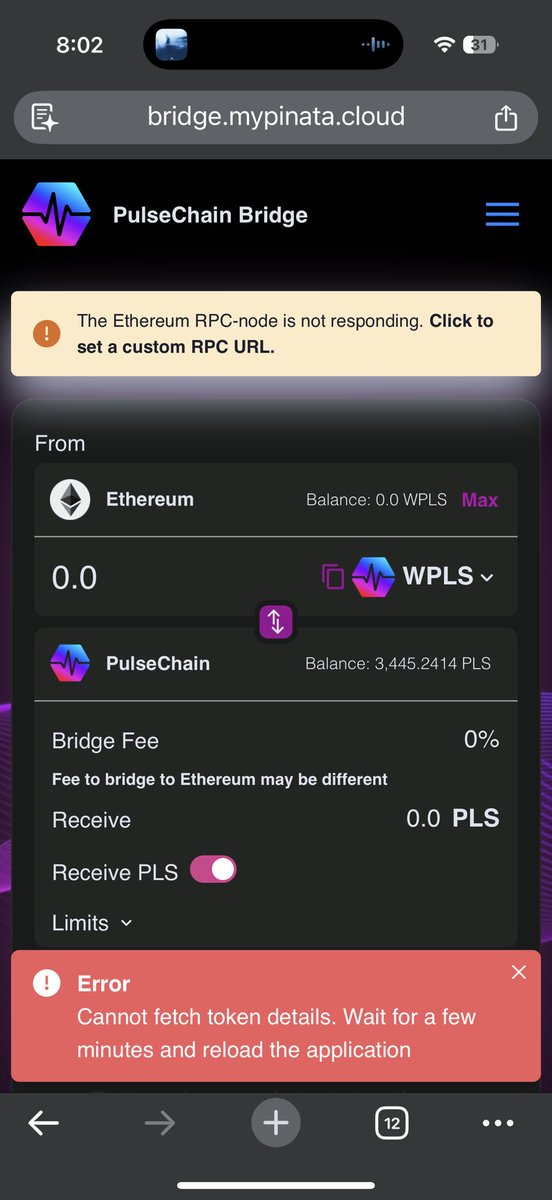 Anyone else getting this error on the bridge? Been out of touch from social for a while so maybe something has changed?

Do NOT call me. If it can’t be explained here, I don’t need it. Thanks for helping and understanding.
