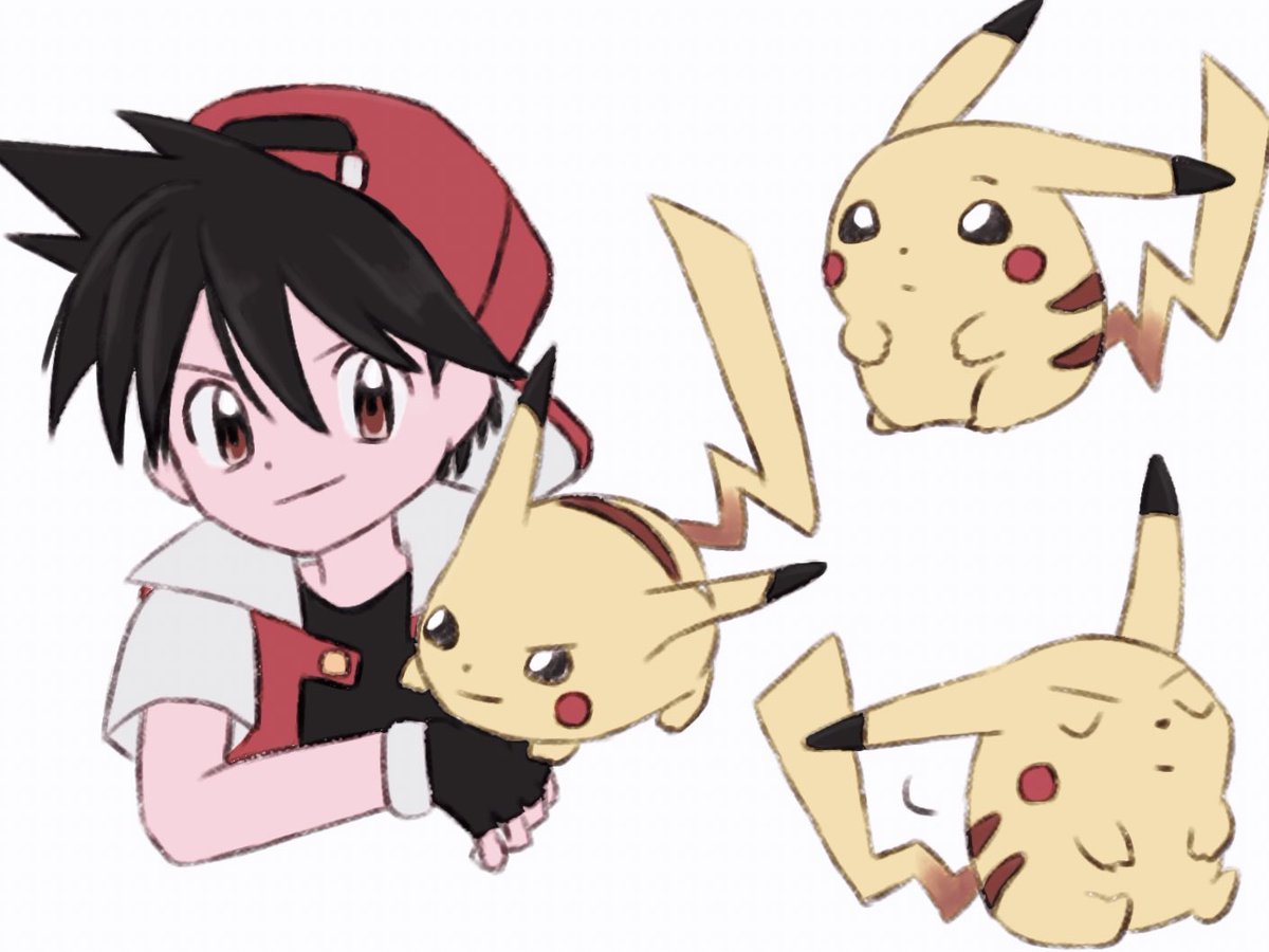 ポケスペのレッドとピカ