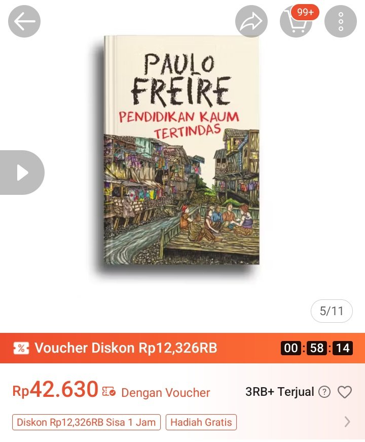diskonbuku's tweet photo. Flash Sale (cuma 1 jam) ⏰
Pendidikan Kaum Tertindas
Rp. 42.630 https://t.co/6UwAEhAQCY