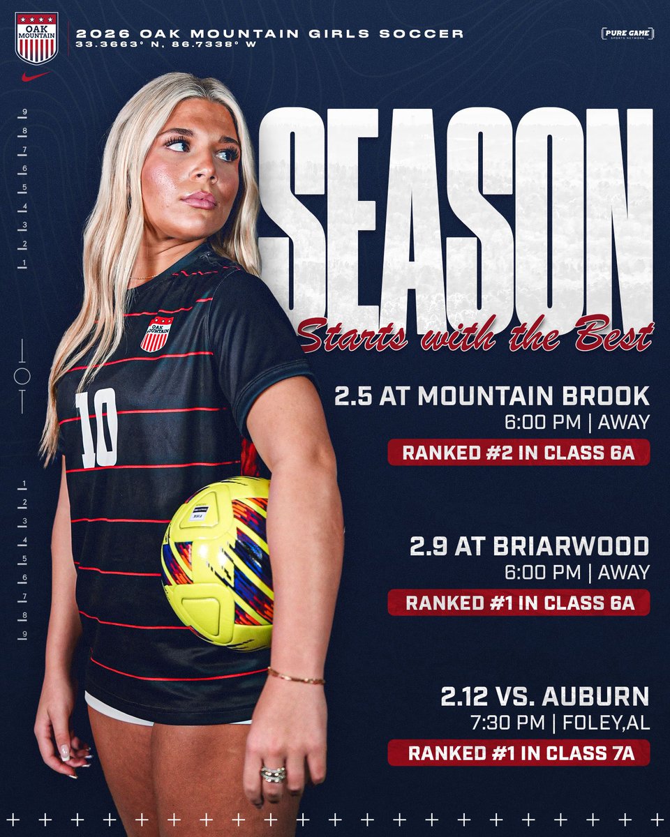 Season starts tomorrow! First three games against teams ranked #1 or #2 in 6A and 7A. Excited for the challenge and ready to start this journey with this incredible group of girls! #TrustTheProcess