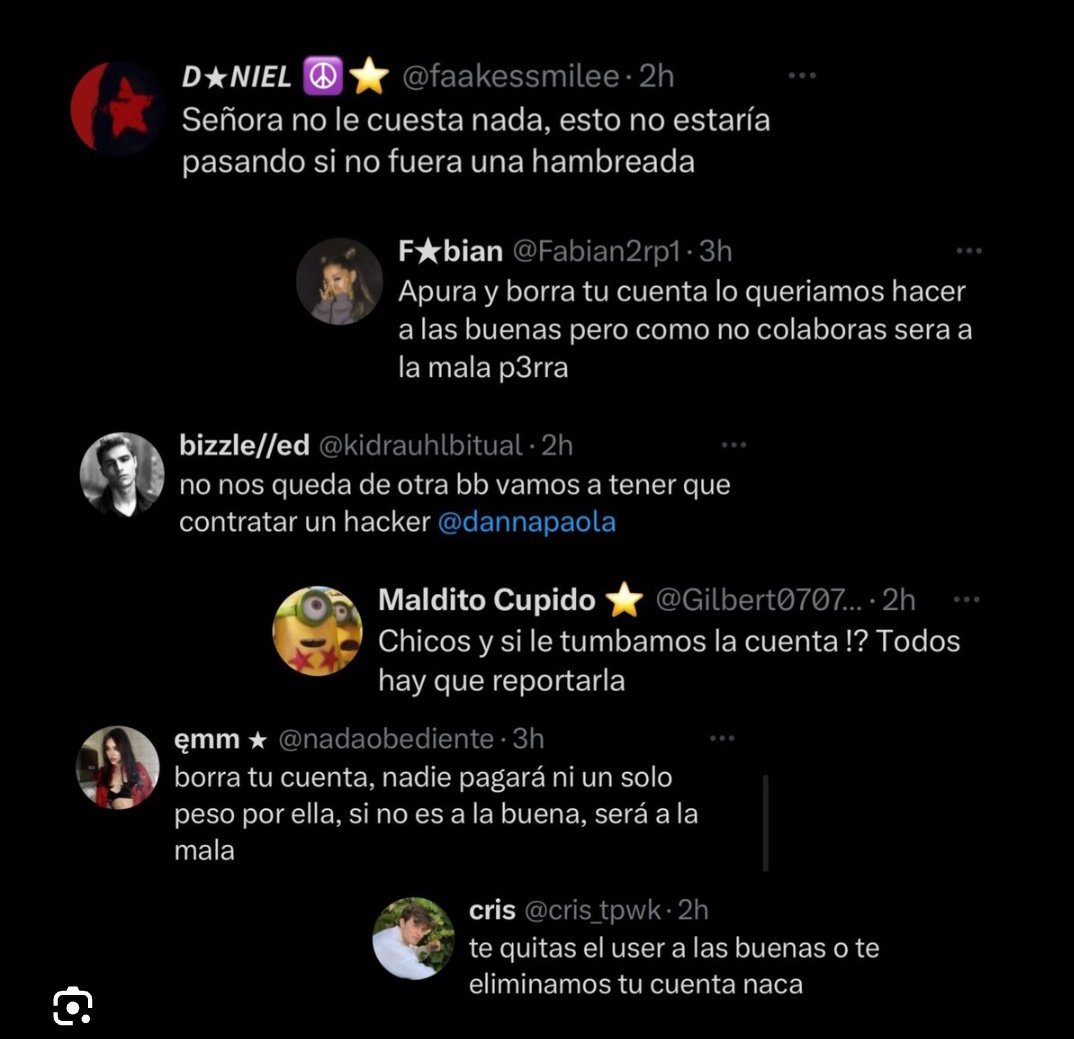 wgsvocals's tweet image. Lol jaja hasta se ponían a amenazar de mu3rte por un simple user.... Pero ellos ya sabían en qué se movia y tenían la dirección exacta y así 🤣