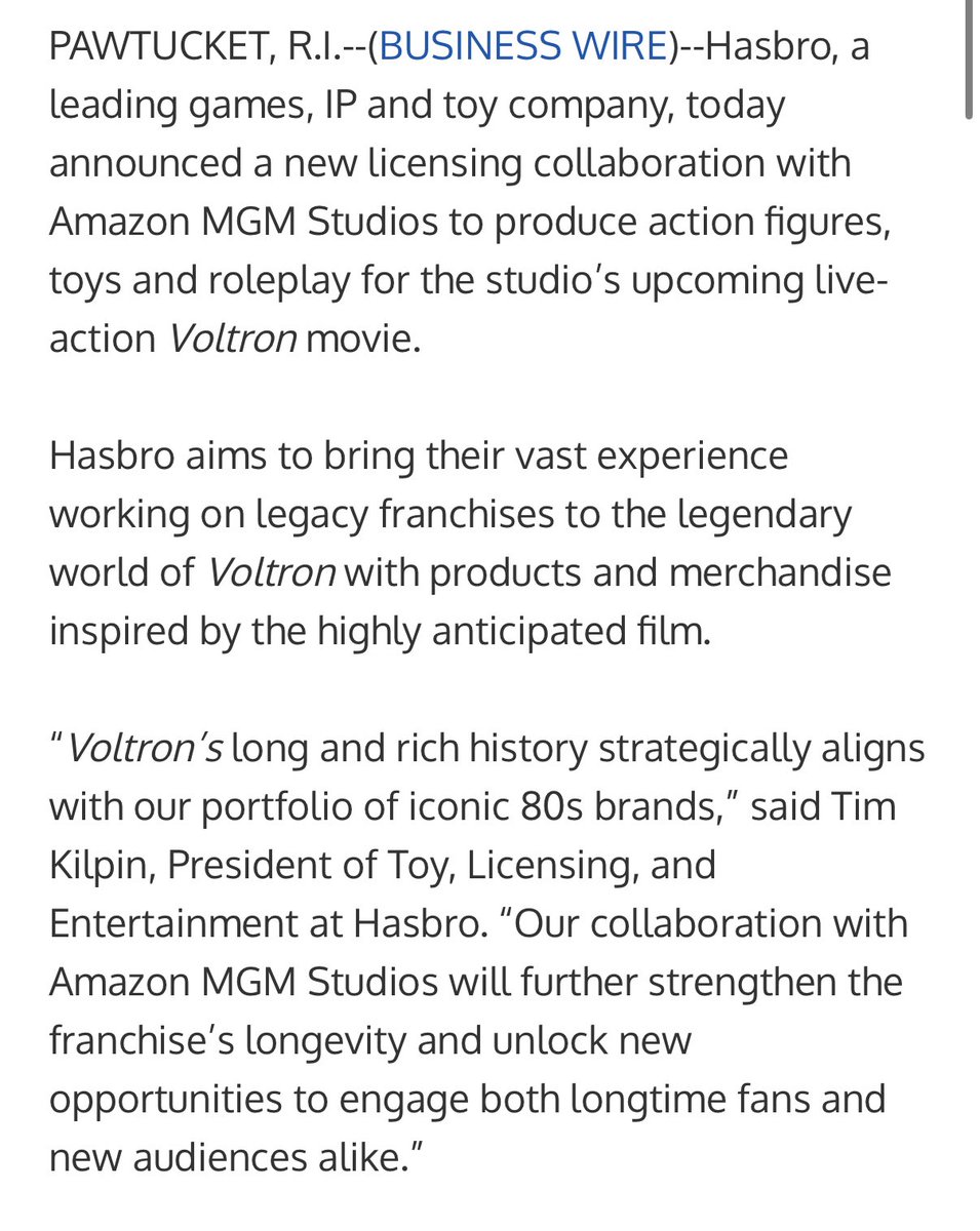 voltronews's tweet photo. Voltron &amp; Amazon MGM+ joins forces to release New Voltron Movie toys ❗️(Collaboration for the upcoming Voltron Movie)

To be released:
- Action figuree
- Toys*
- RPG 

#Voltron #VoltronTheMovie https://t.co/Y2WidbUGsD