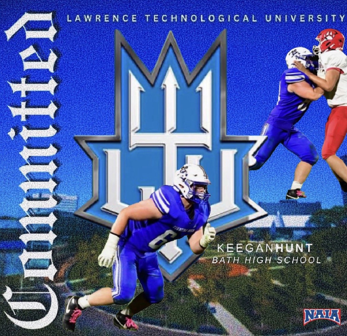 KeeganHunt26's tweet photo. 100% COMMITTED!🔵⚪️🔱
@LTU_FB @LTUAthletics @CoachOlejniczak @_coachbporter https://t.co/kmTz2musS4