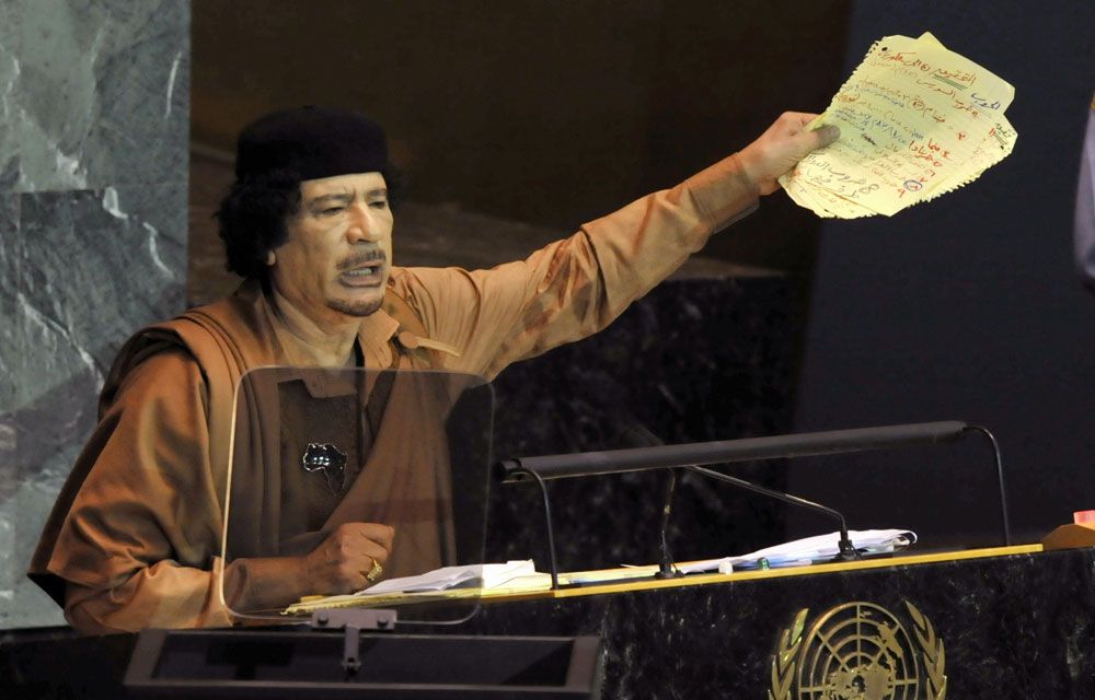 A_M_R_M1's tweet photo. 🚨 “They will manufacture the virus themselves and then sell you the cure. After that, they will act as if they are still searching for a solution, even though they already possess it.”

— Muammar Gaddafi, UN General Assembly (2009) https://t.co/2jntNdlRIP
