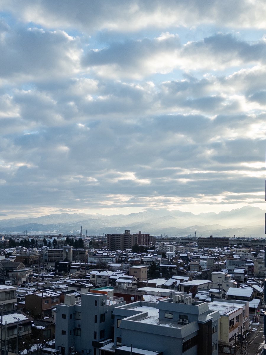 富山はあまり雪が積もらないらしい