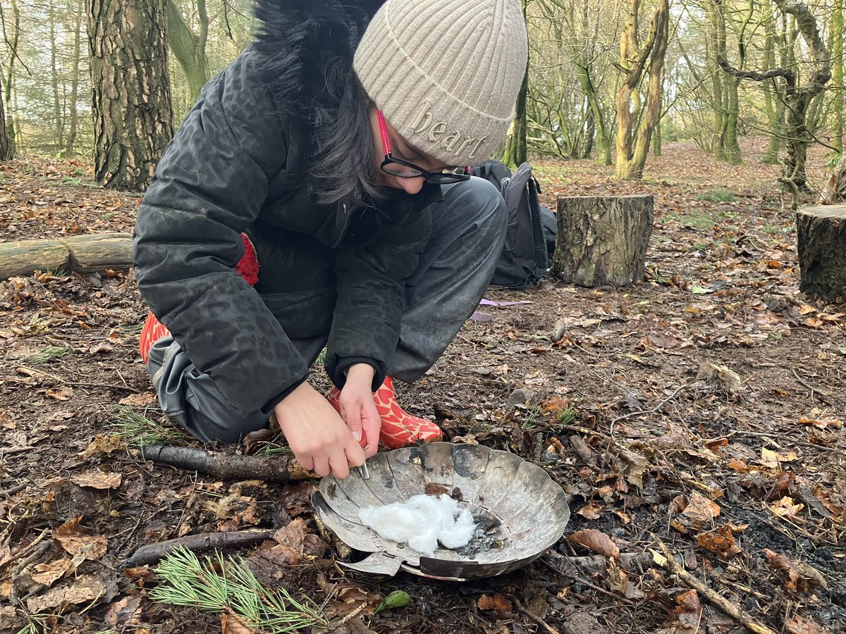 Fire lighting isn’t as easy as it looks but we are so determined to master the skill.