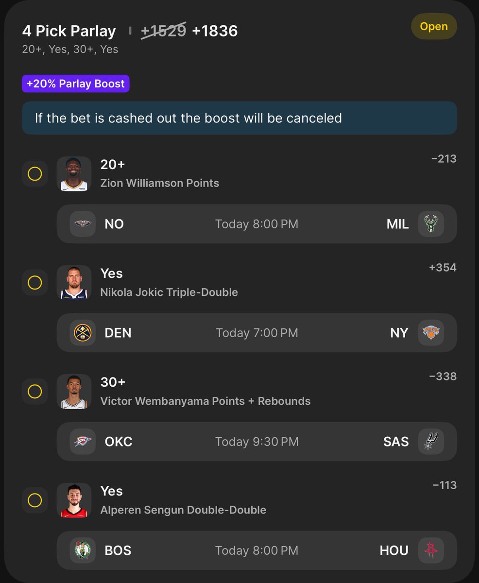 2/3 last night… 4/4 tonight ??